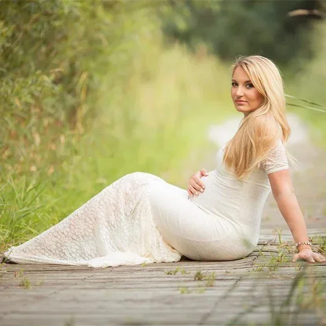 

Mermaid Maternity Dresses Photography Props Sexy Lace Maxi Maternity Gown For Photo Shoots Women Pregnancy Dress Clothes