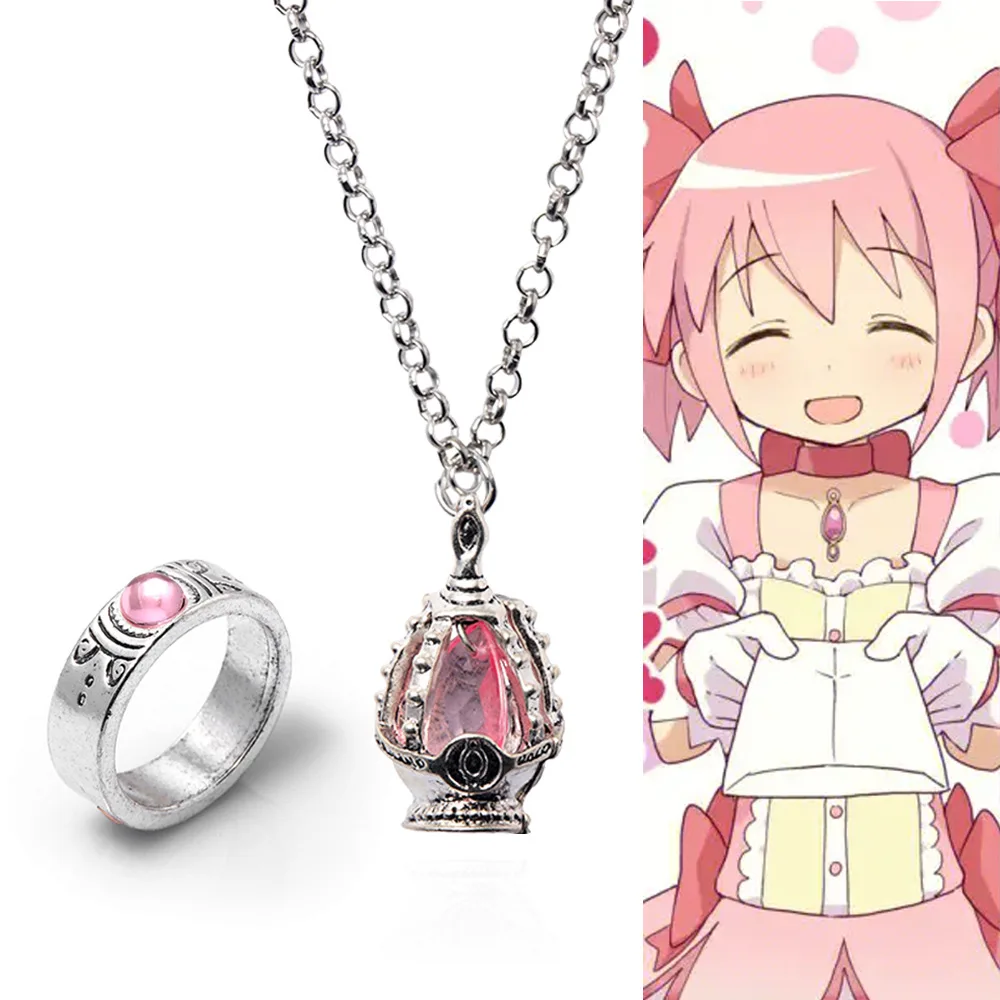 Anime Puella Magi Madoka Magica Soul Gem Necklace Crystal Pendant