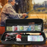 Outdoor Shockproof Tools Case Fishing Rod Hard Storage Bag Fish Zipper Box Drill Tool Kit Orangizer Accessories EVA Fishing Bags 2
