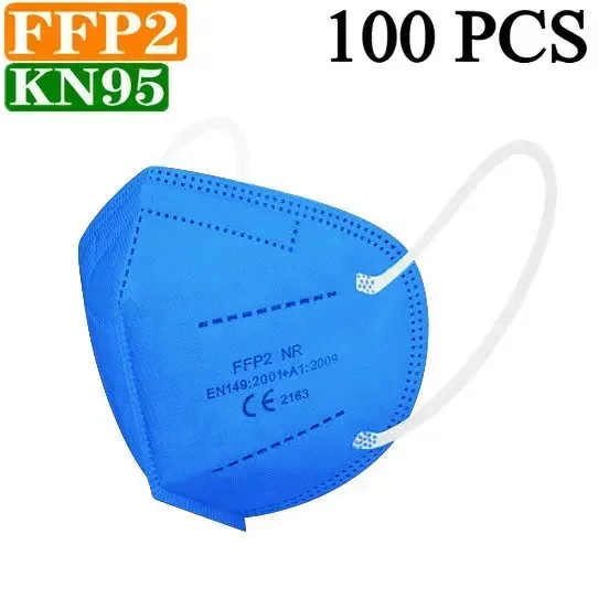 Détail des trois couches du masque jetable YC95 pour protection respiratoire.