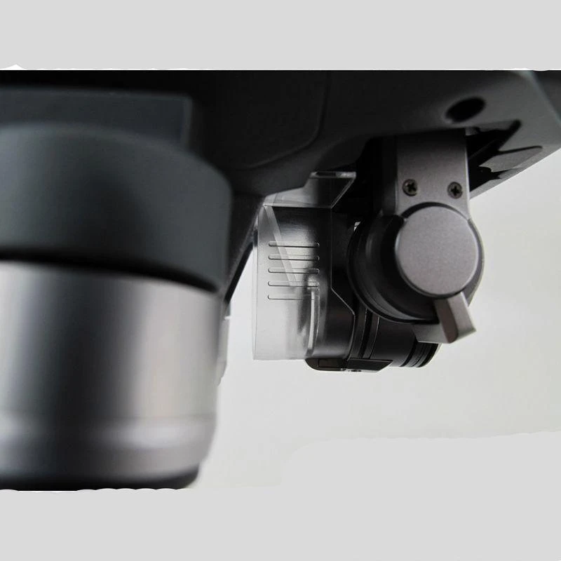 Détail du système de verrouillage cardan du protège-stabilisateur Mavic, sécurisant le stabilisateur.