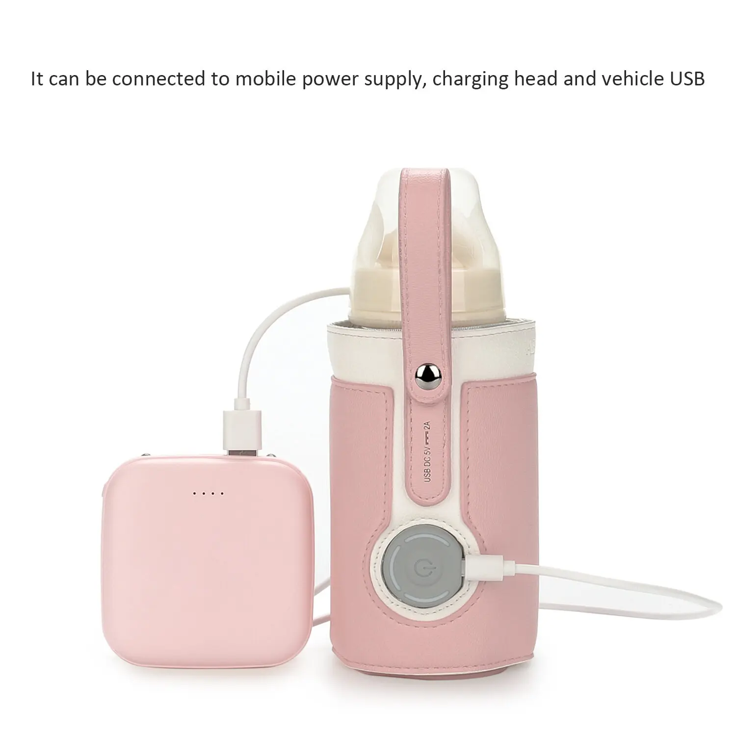 New Milk Heater, Baby Travel Stroller Heater with Control, 3 Bags of Rechargeable Insulated Smart Bottle 5