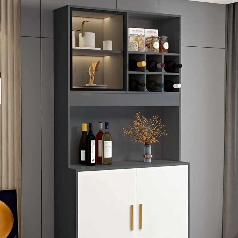 Armadietti Per Vino Alti Di Lusso Parete Angolare Moderni Armadi Per Vino Liquore Simplicity Display Mobile Legno Restaurant Furniture Qf50Jg