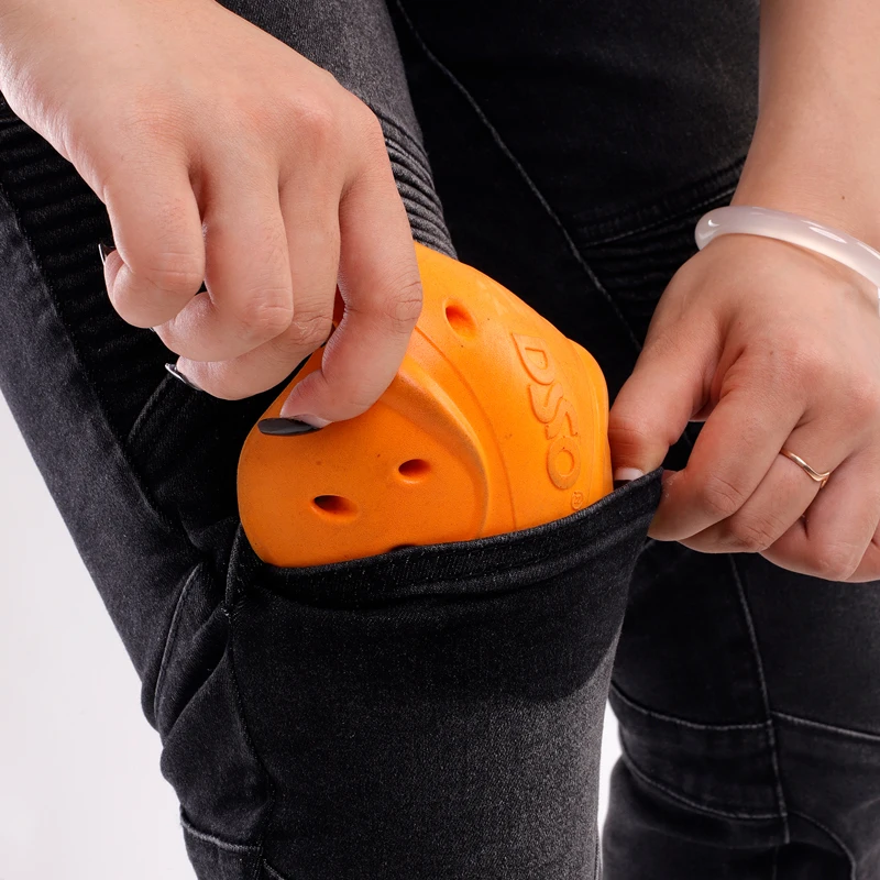 여성용 오토바이 블루진 오프로드 라이딩 팬츠, 여성용 보호 장비 02