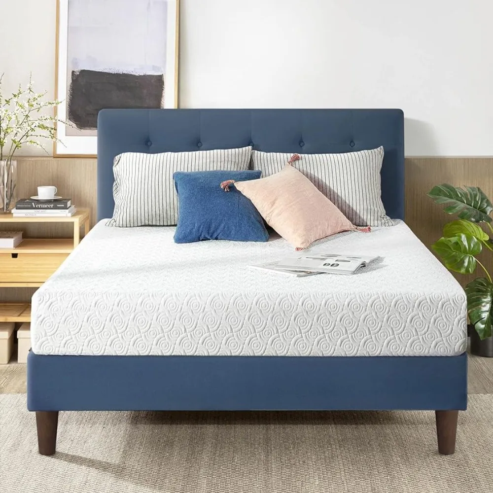 

Матрас 9 дюймов гелевый с пенным наполнителем с эффектом памяти, матрас King-Size с охлаждающей гелевой инфузией, полноразмерный белый матрас для сна Twin Queen