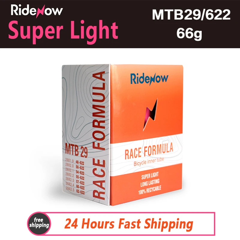 Ridenow Ultralight Bicycle Inner Tube 26/27.5/29 Inch MTB Bike Tube ...