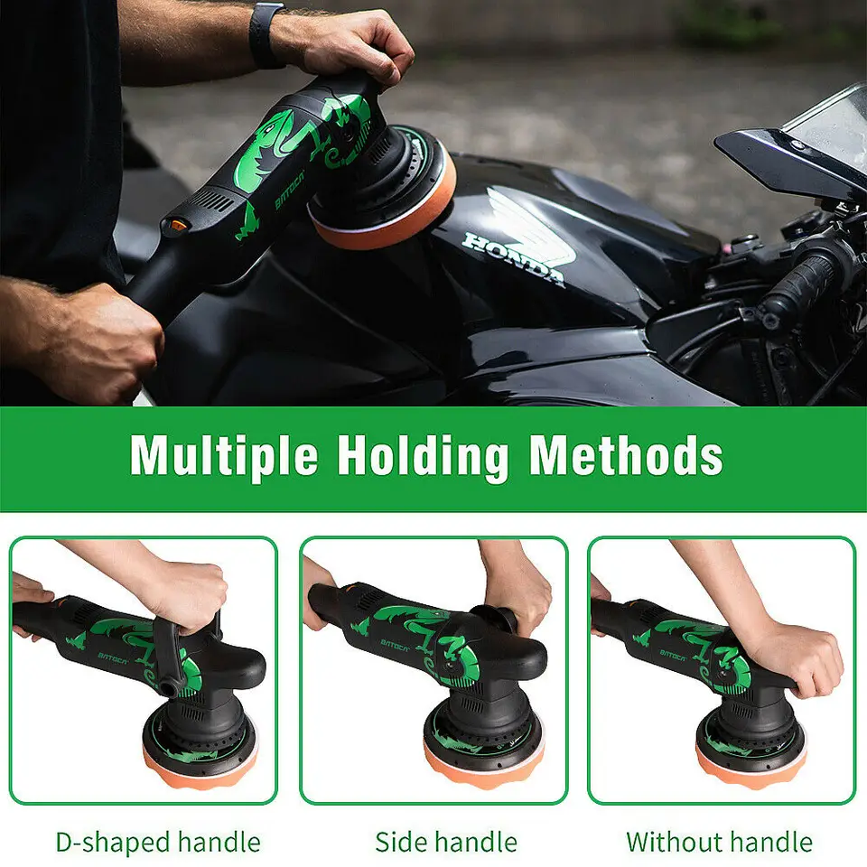 Batocaデュアルアクションカーポリッシャーキット、da研磨機、ランダム