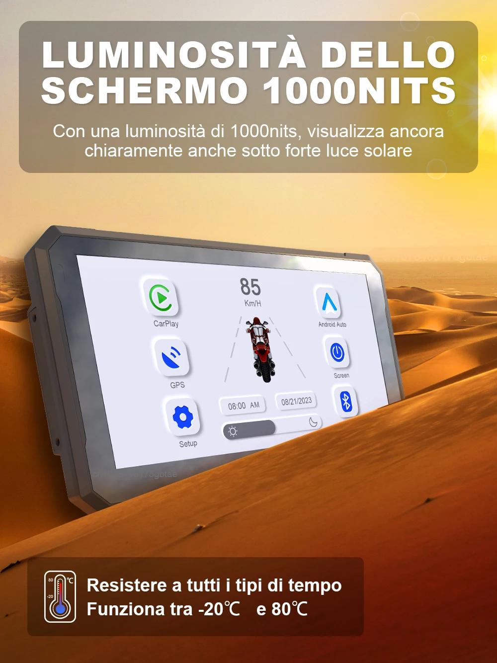 Рисунок 4 - 7-дюймовый беспроводной мотоцикл Apple Carplay