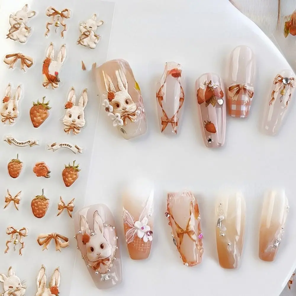 

Style Nail Salon 5D Nail Decal Manicuring Embossed Nail Sticker Nail Decoration Self Adhesive Stickers Reliefs Stickers