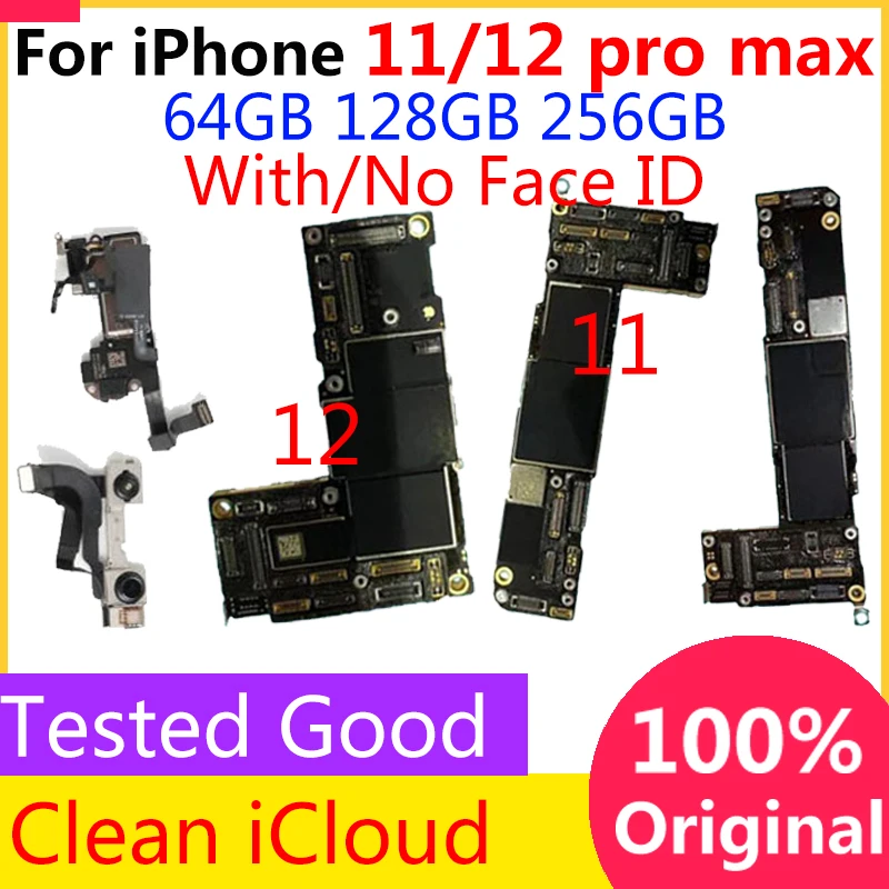 Оригинальная разблокированная пластина для IPhone11 Pro 11Pro Max 12Pro/12 материнская плата