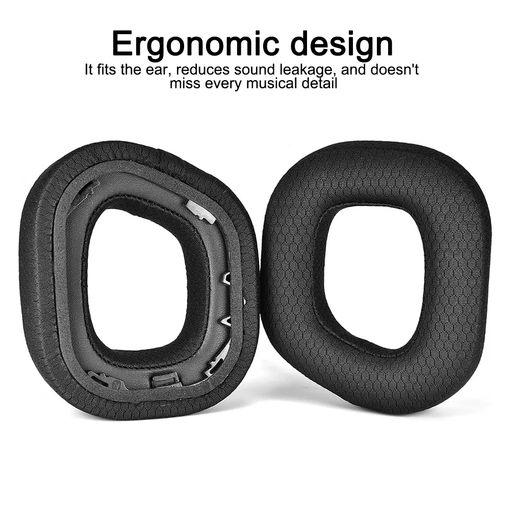 1 Pair Ear Pads for CORSAIR HS80 RGB Headphones Replacement Soft Foam Cushion Cover Breathable High Quality Earpads