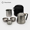 Thous Winds Tea Ceremony Titanium Outdoor Camping Tableware Set Coffee Pot Tea Kettle for BC Solo Camping Hiking Picnic Supplies 2