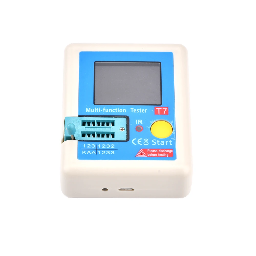 LCR-TC1 LCR-T7 Transistor Tester Multimeter LCD Diode Triode Capacitor Resistor Test Meter MOSFET NPN PNP Triac MOS/PNP/NPN transistor tester multimeter tester