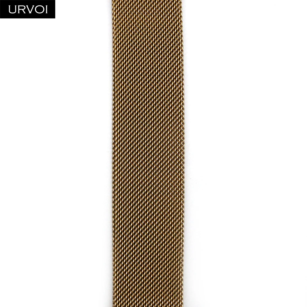 URVOI Premium Stainless Steel Mesh Strap - Silver