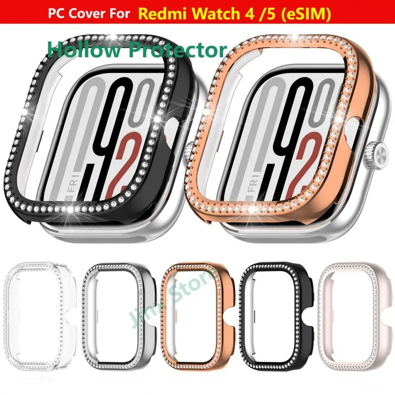 Bling Diamond Crystal Watch Bumper Protective Cover in Hollow Design