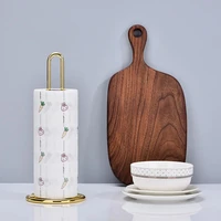 Stainless Steel Kitchen Roll Paper Towel Holder Bathroom Tissue Stand Dining Table Vertical Napkins Rack Kitchen Storage Shelf 4