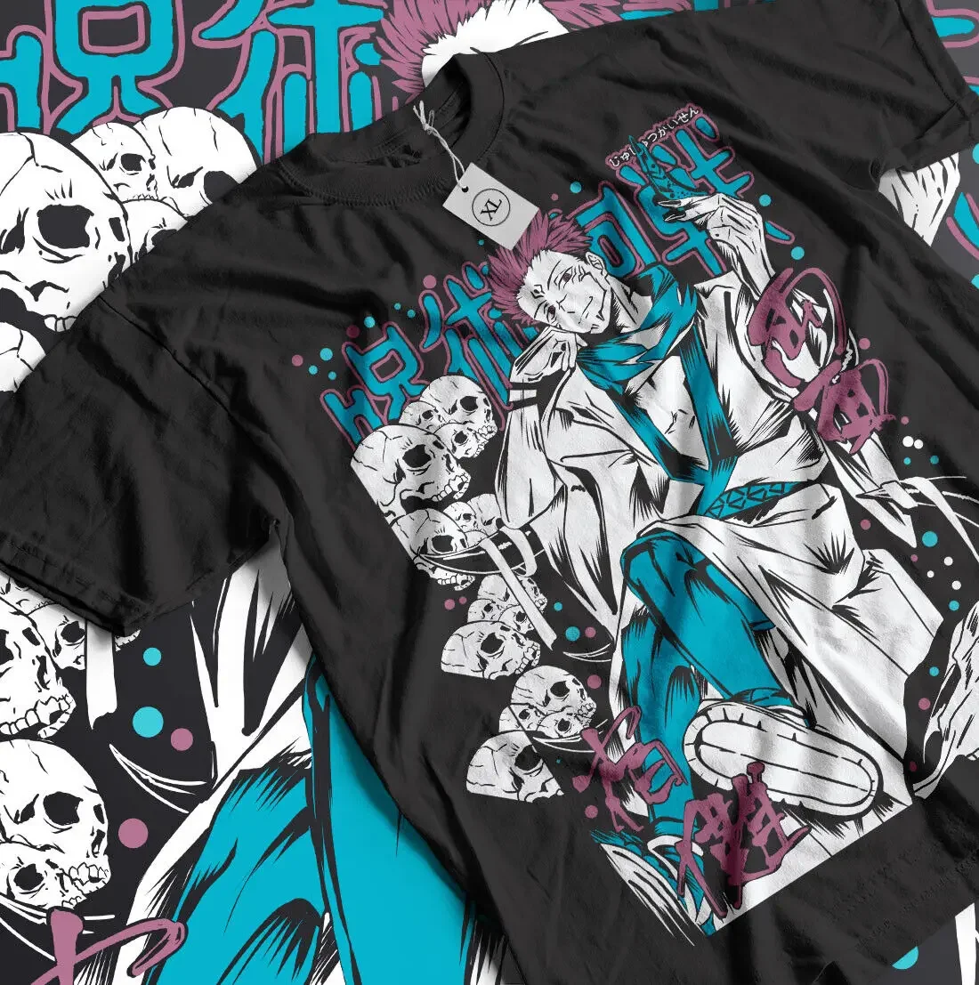 

Ryomen Sukuna Jujutsu Kaisen Fushiguro Toji T-shirt Anime Horror Short Sleeve