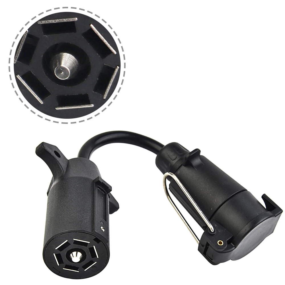 7BladeRVTo7PinTrailerConnectorTowbarTowingPlugAdapter