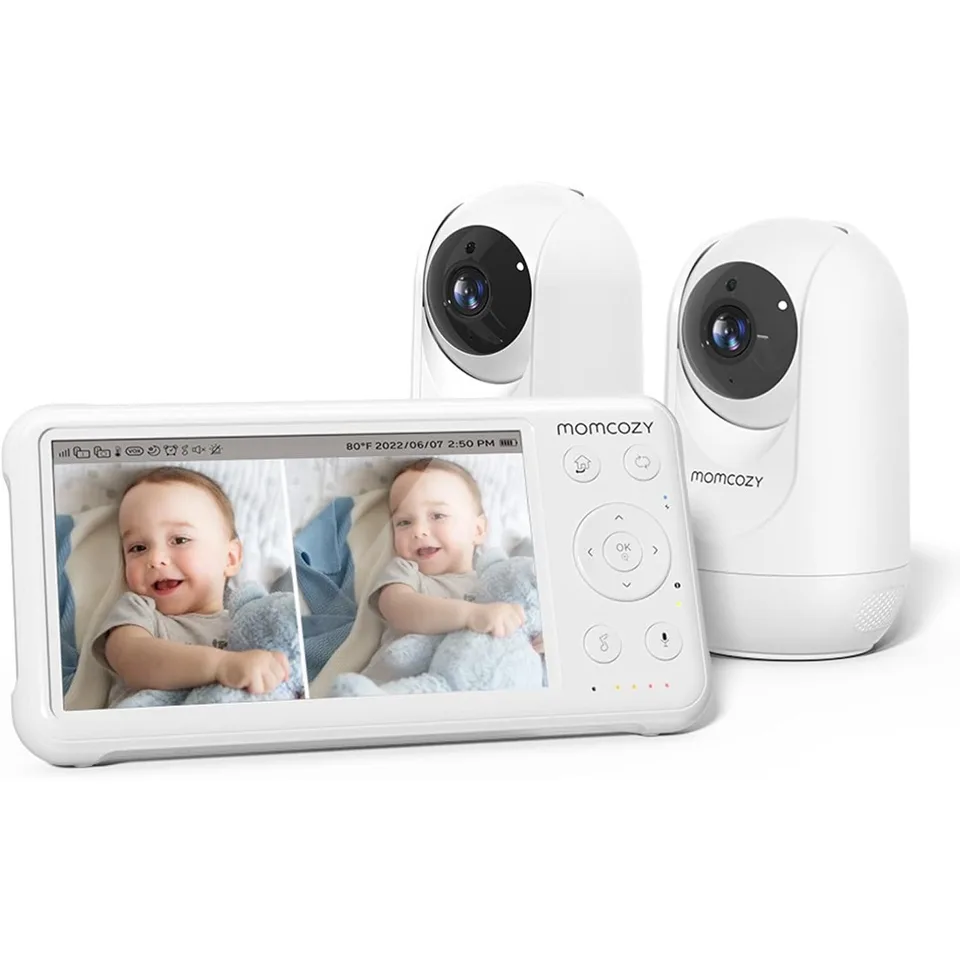 1080P Split Screen Baby Monitor with Dual Cameras