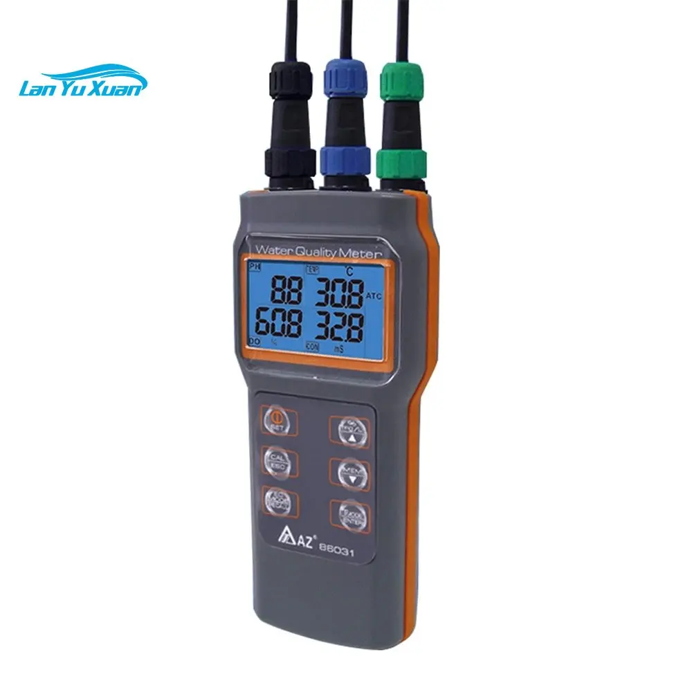 

IP67 AZ86031 Profession Water Quality Meter PH Meter Portable Dissolved Oxygen Tester