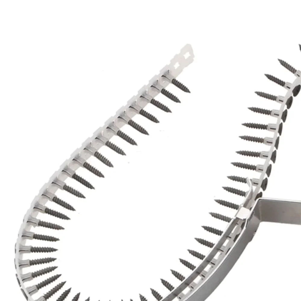 1/2pcs Automatic Screw Nail Chain With 50pcs Screws Woodworking Power Tool Parts Drill Attachment Electric Self-tapping chain 4