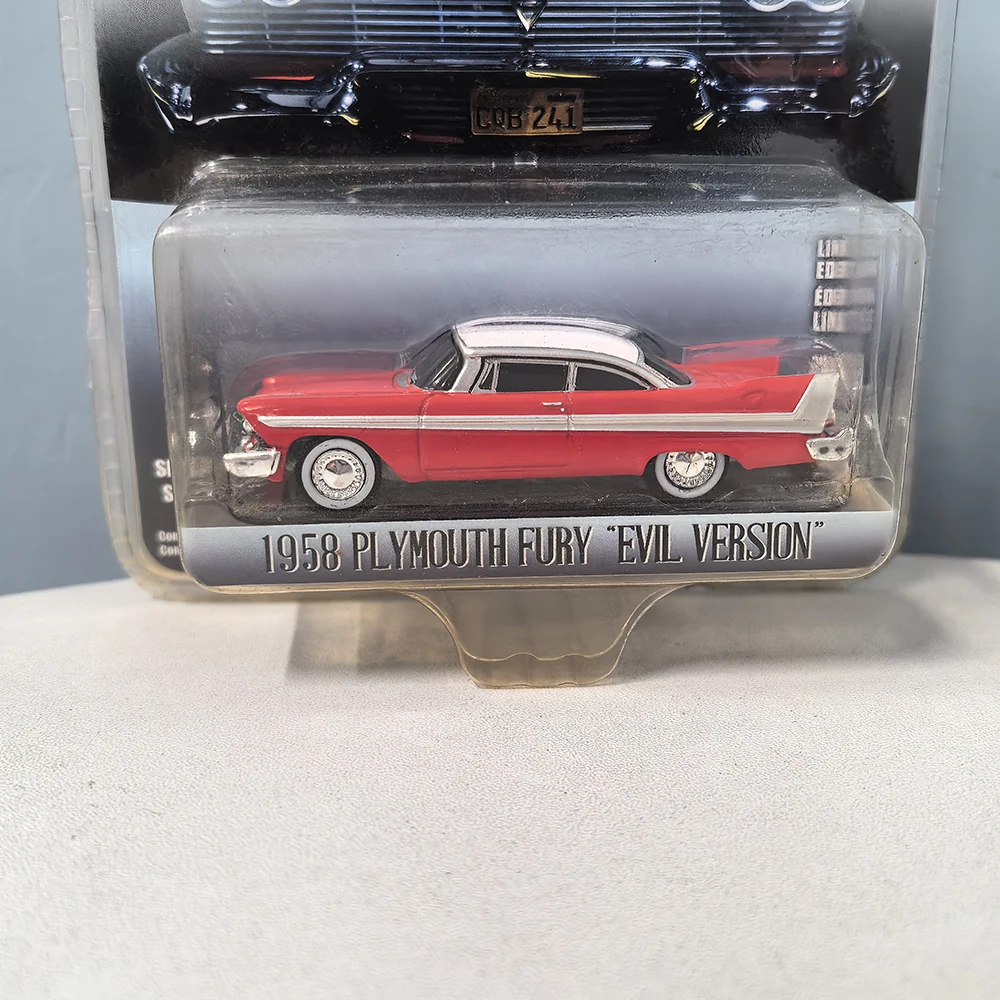 Die-cast 1/64 Scale Simulation Alloy Static Model Greenlight 1958 Plymouth Furyb Hollywood 24 Car Collection Souvenirs