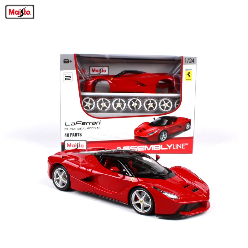 

Модель спортивного автомобиля Maisto в сборе 1:24 Ferrari LaFerrari из сплава, литые металлические игрушки, Модель гоночного автомобиля, имитация детских подарков