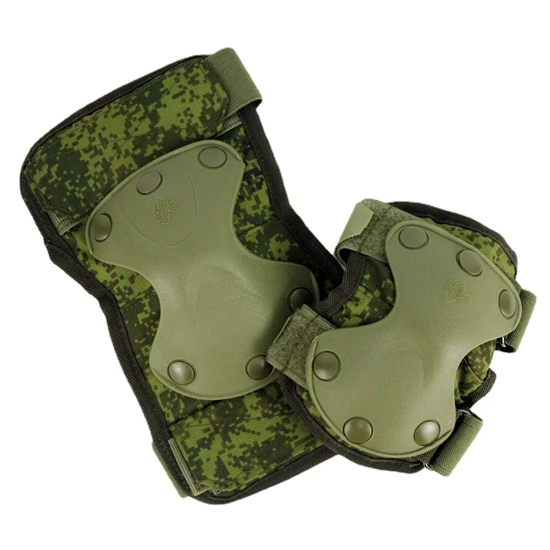 

Duplicate Russian Army Fan 6B51 Tactical Pads Small Green Man Camouflage Knee Pads and Elbow Pads