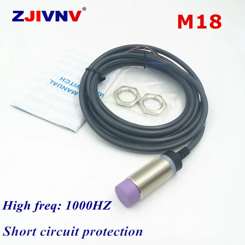 M18 Non flush Proximity Inductive Sensor Switch with brass case NPN/PNP NO/NC 3 wire NO+NC 4