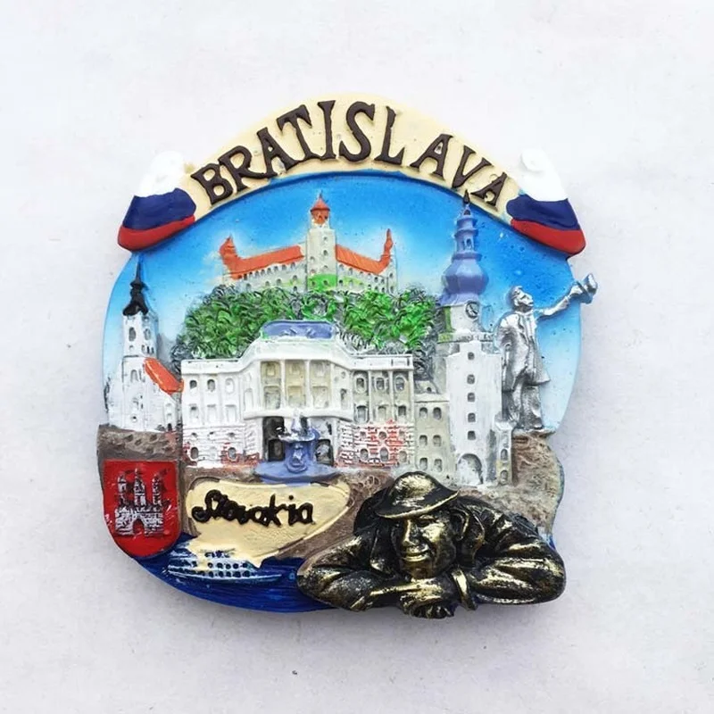 magnetic fridge magnets magnetic sticker magnetic fridge stickers refrigerator decor Slovakia Travelling Fridge Stickers Creative Travelling Souvenirs Resin Fridge Magnets Blackboard Magnetic Stickers Home Decor