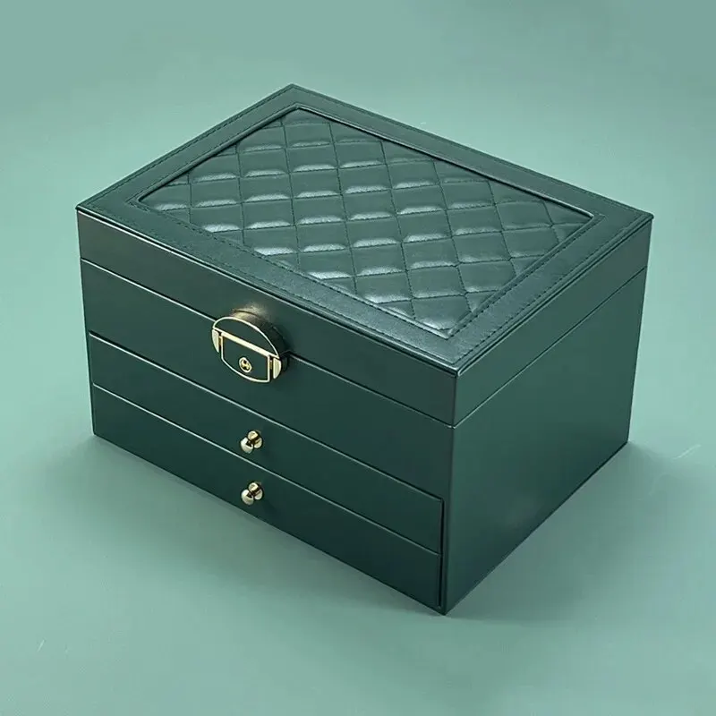 High-End Multi-Layer Drawer Jewelry Box with Large Capacity 6