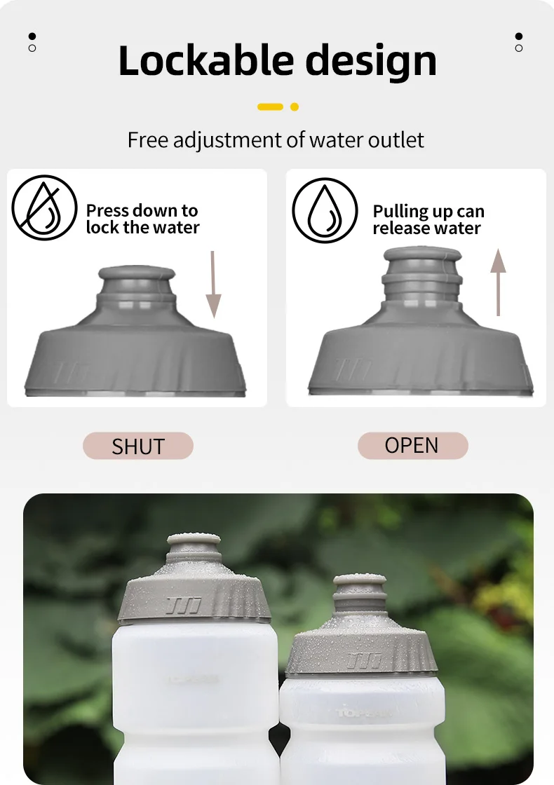 Description Picture 6 of itemTopeak Cycling Water Bottle 650/750ml Leak-proof Squeezable MTB Road Bike Water Bottle PP5 Outdoor Sports Bicycle Kettle
