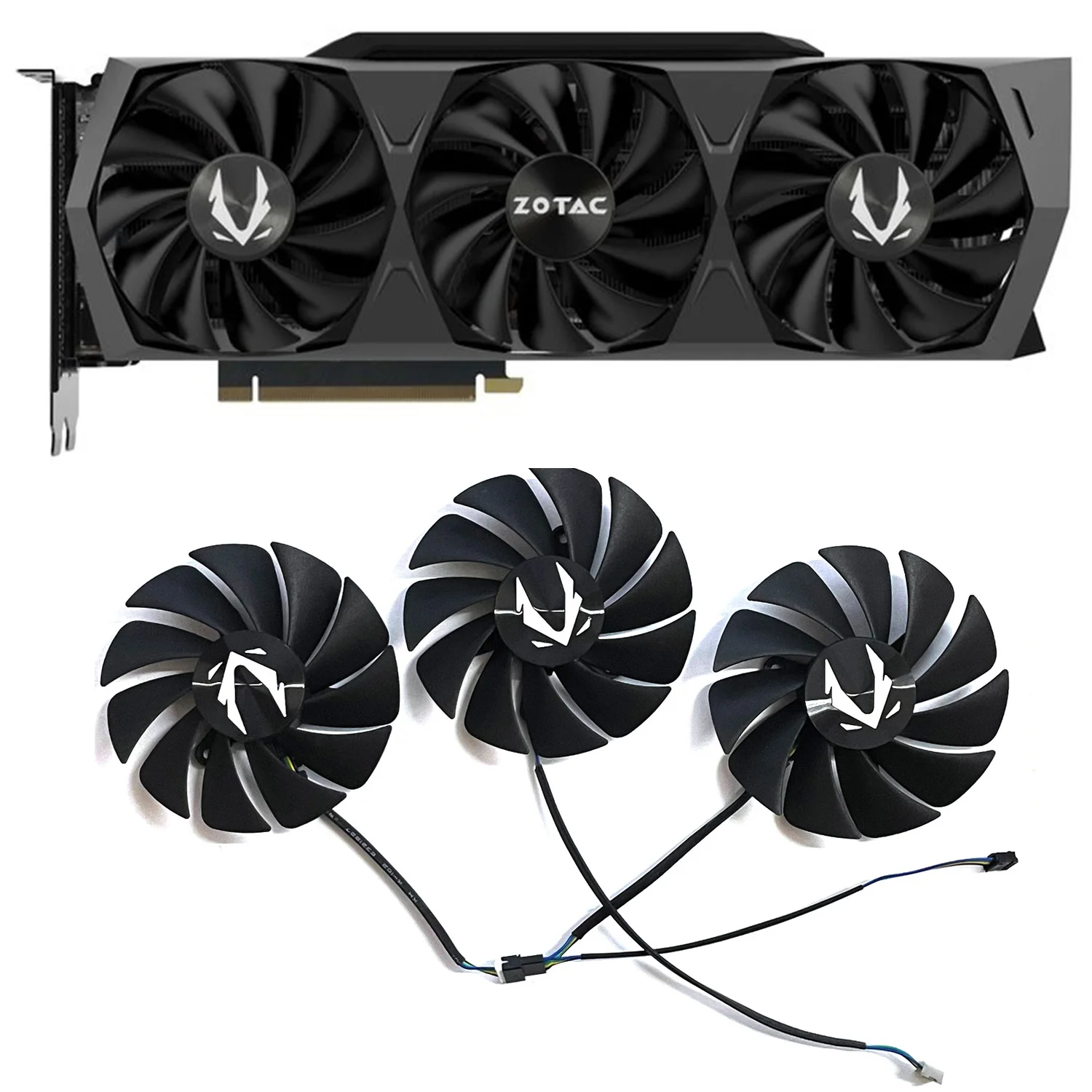 89Mm Muslimdc 12V 0.4A 4Pin Rtx 3090 Gpu Ventola Per Zotac Rtx 3090 Trinity Rtx 3080 Amp Holo Rtx3080Ti Ventola Grafica Da Gioco