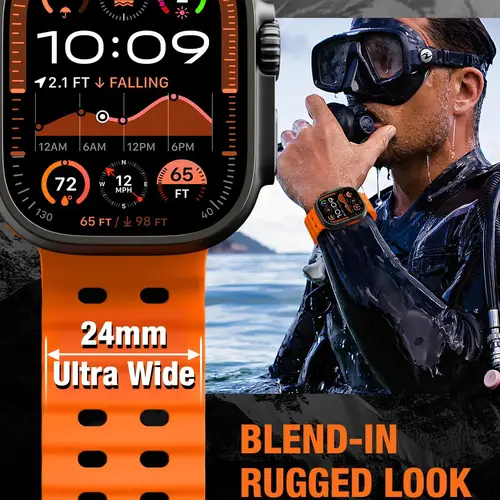 Ocean Strap For Apple Watch Band Ultra 3/2 49mm Series 11 10 46mm Sports Bracelet Wristband iWatch 9 8 7 6 5 SE 45mm 44mm Correa - Image 2