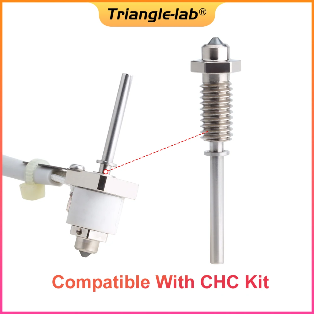 Trianglelab-impressora 3d de Aço Endurecido Tudo-em-um Extrusora Matriz Compatível Kit Chc Tr6 Td6 Hotend Bico Dlc r - Imagem 6