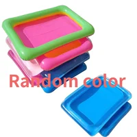 1pc 60X45cm Indoor Magic Play Sand Children Toys Mars Space Inflatable Sand Tray Accessories Plastic Mobile Table Kid Party Play 2