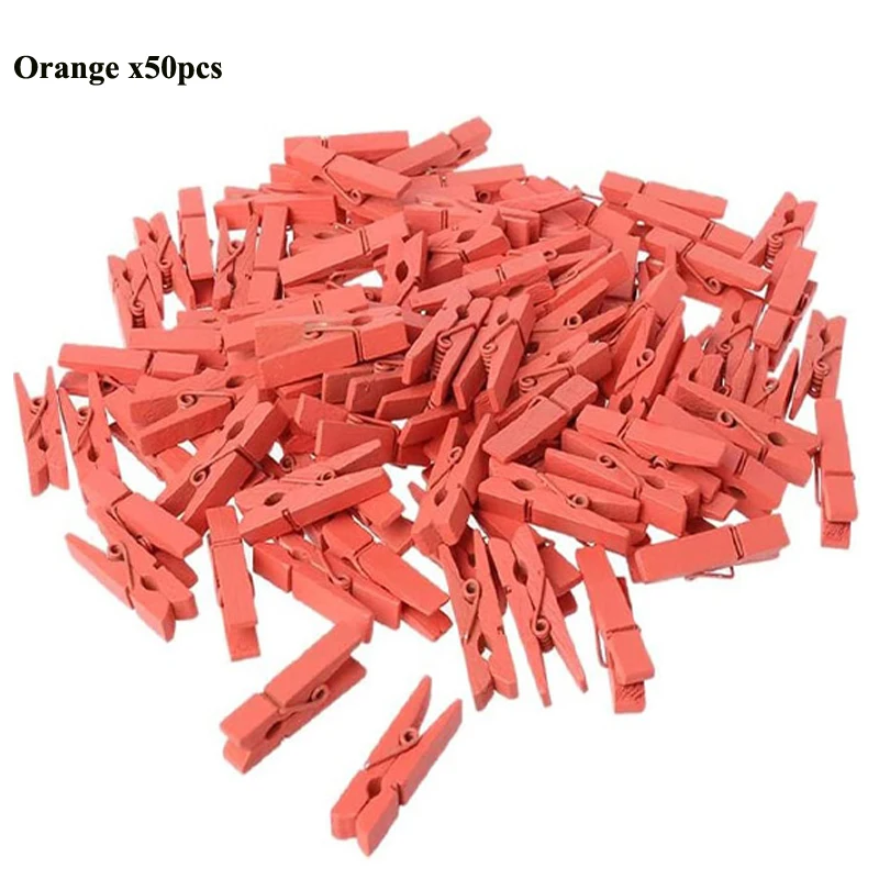 Mini Clavijas De Madera, Paquete De 50, Color Marrón - México