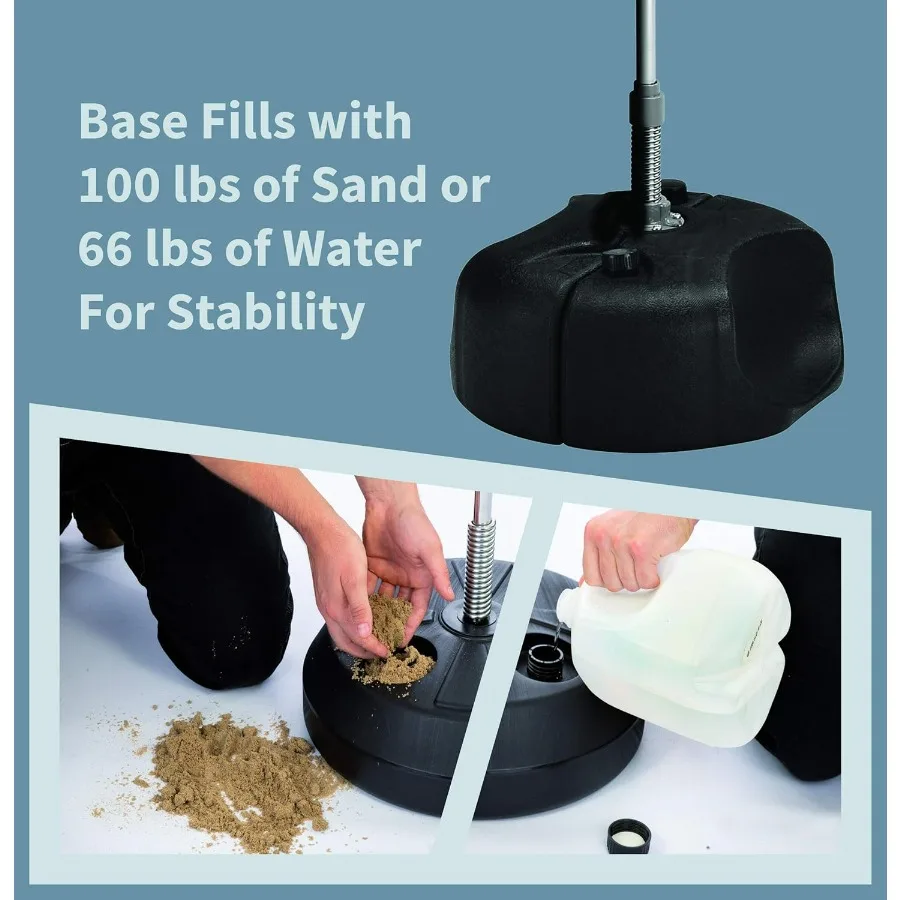 TechTools Punching Bag with Stand, Boxing Bag for Teens & Adults - Height Adjustable - Speed Bag for Training, Boxing Equipment,