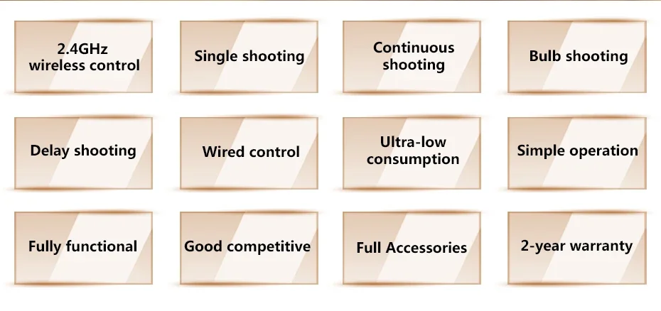 Description Picture 4 of itemPixel RW-221 Wireless Shutter Release Timer Remote Control (DC0 DC2 N3 E3 S1 S2) Cable For Iconic Brand Nikon Iconic Brand Camera VS TW283 RC-6