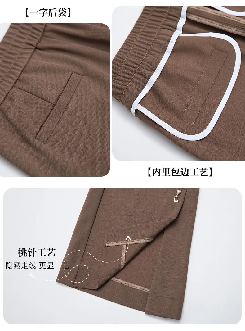 cropped leggings Free Shipping 2022 Spring And Autumn Women's New Micro-Flare Casual Pants High-Waisted Fashion Elastic Loose Pants wide leg trousers