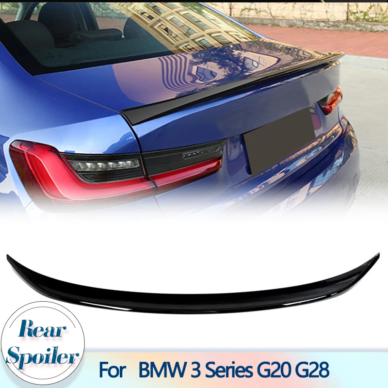 

Rear Trunk Spoiler Wing for BMW 3 Series G20 G28 G80 M3 2019-2023 ABS Glossy Black Car Rear Trunk Boot Lid Wing Spoiler Lip