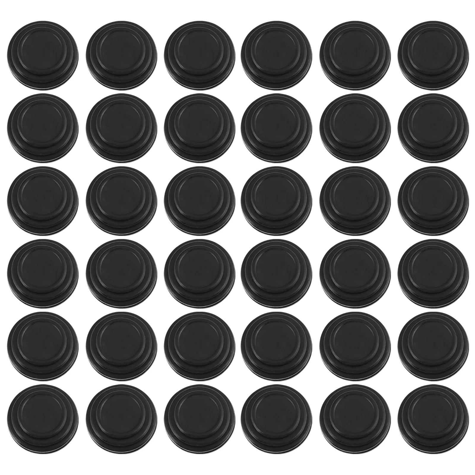 

24 Pcs Shock Absorbing Gasket Scratch-Resistant Pads Silent for Car Protective Soundproof Door Anti-collision Silicone Stickers