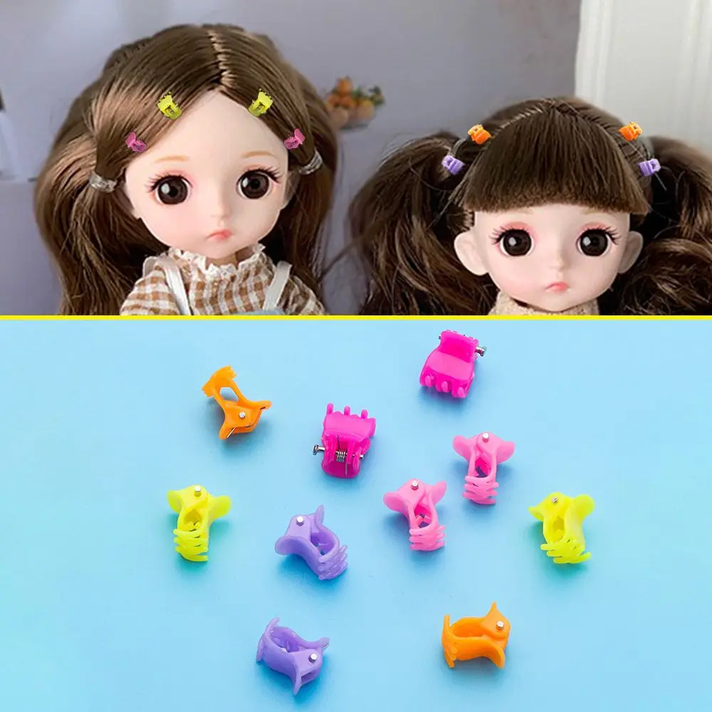 10Pcs Plastic DIY Accessories Children Hair Clips Kid Head Wear Clip Dolls Headwear