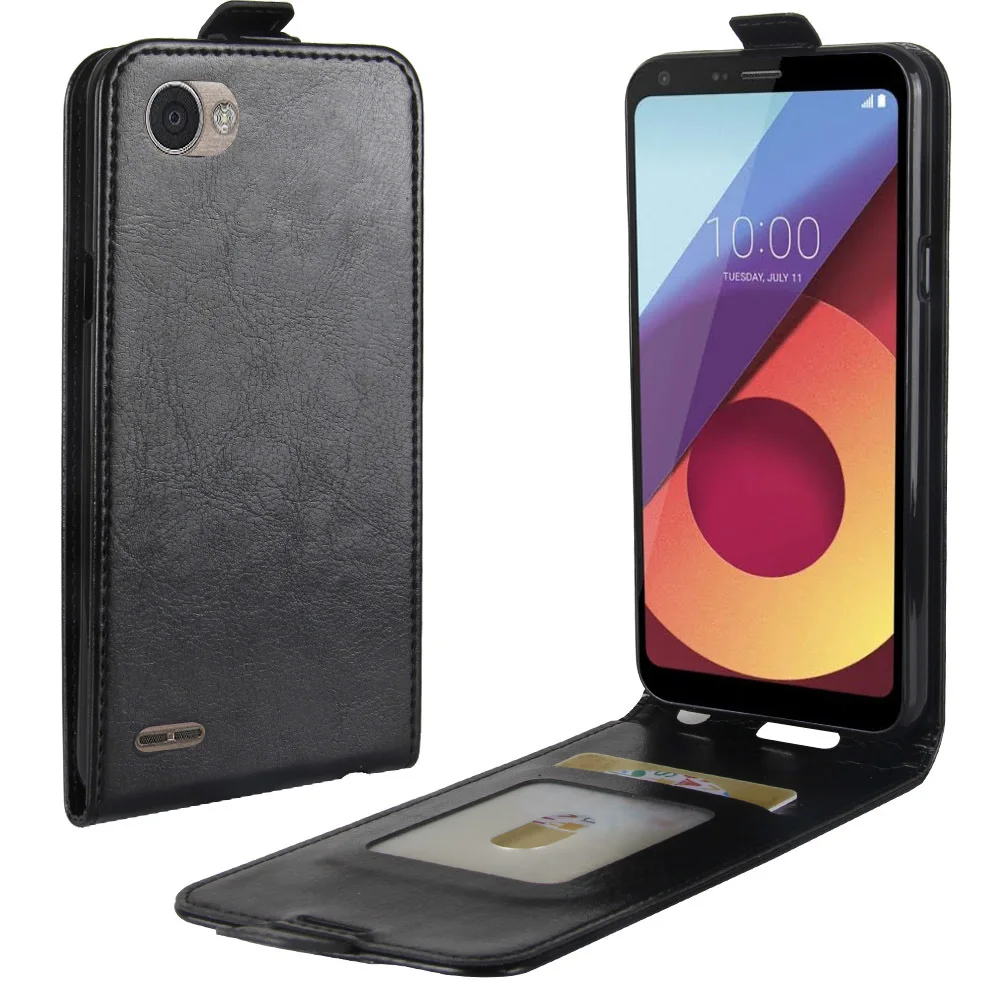 Custodia Per Telefono Per Lg Q6 Plus Q7 Flip Custodia In Silicone Con Cover Posteriore In Pelle Pu Per Lg Q7 Q6Plus Portafoglio Borsa Per Smartphone C