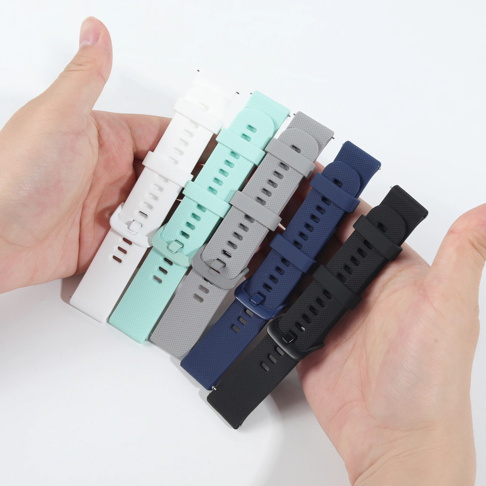 Versatile Silicone Sports Watch Band - Premium Adjustable Strap