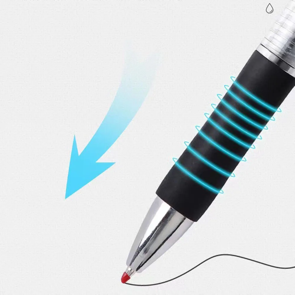Retractable Gel Pens 13Pcs Set Ballpen 0.5mm Ballpoint Replaceable Refills Office School Supplies Stationery