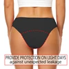 Seamless Menstrual Period Swimming Panties 4-Layer Leakproof Heavy Flow Mesh Briefs Fast Absorbent Panties Plus Size Briefs 3XL 5