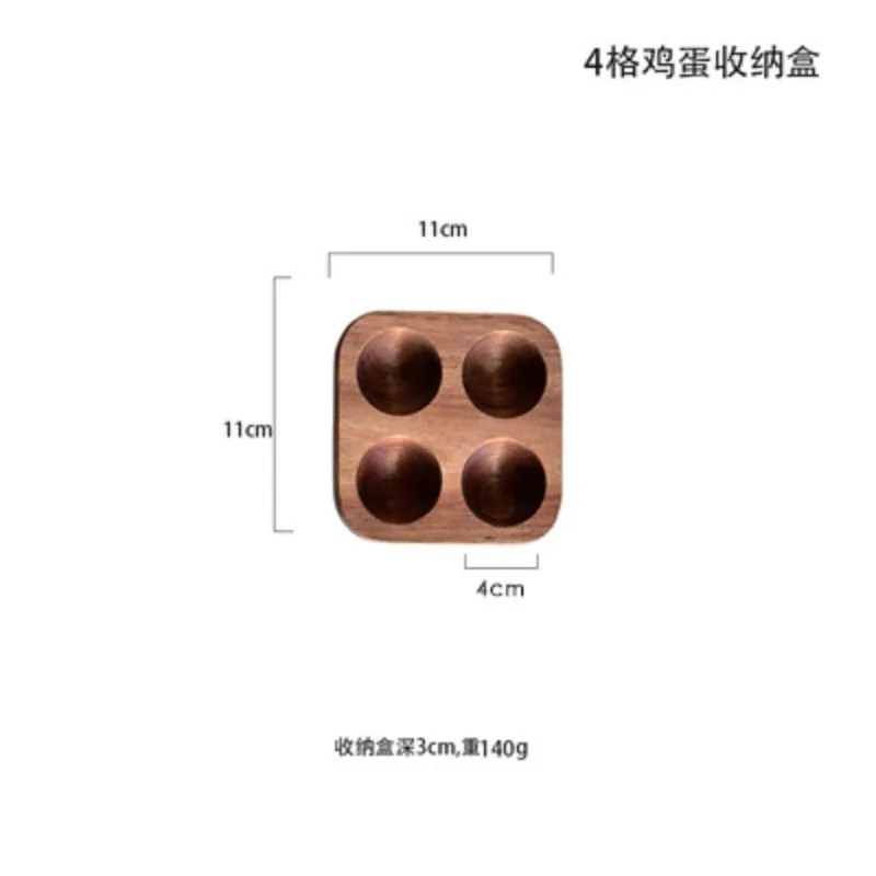 Wooden Egg Storage Box Eggs Tray Home Storage Rack Egg Holder Double Row Egg Organizer Rack for Kitchen Refrigerator Tabletop 2