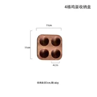 Wooden Egg Storage Box Eggs Tray Home Storage Rack Egg Holder Double Row Egg Organizer Rack for Kitchen Refrigerator Tabletop 2
