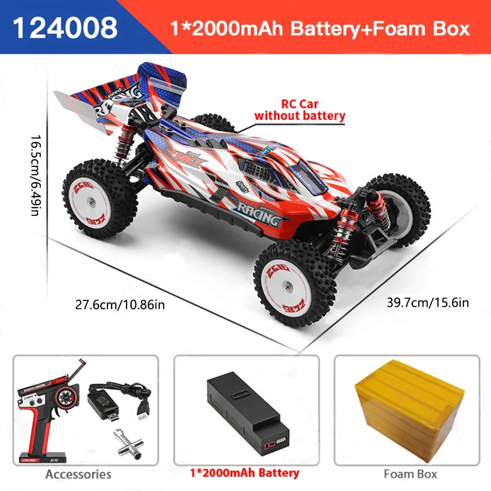 WLtoys 124008 60KM/H 4WD RC Car 3S Professional Racing Car